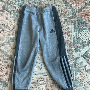 adidas Grey and Dark Grey Kids Joggers